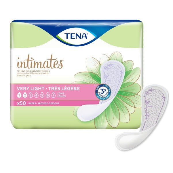 TENA Intimates™ Extra Light Panty Liners, Long (50/bag) - 4 bags/case