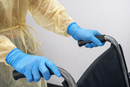 Gants d'examen en nitrile bleu 6 mil - Boite de 100