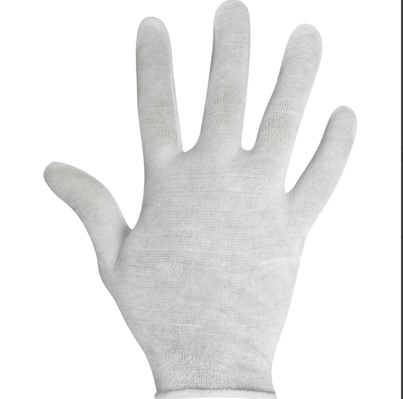 Gants de coton poignet non ourlé, Dames