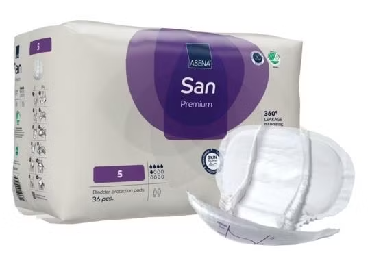 ABENA San 5 Serviettes de protection - Caisse de 144 - 54 x 28 cm