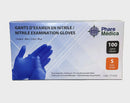 Gants d'examen en nitrile bleu 6 mil - Boite de 100