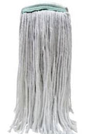 Vadrouille humide emballée, brins coupés, blanche 24 oz