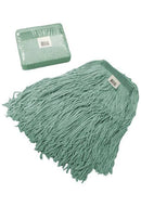 Vadrouille humide emballée, brins coupés, verte 24 oz