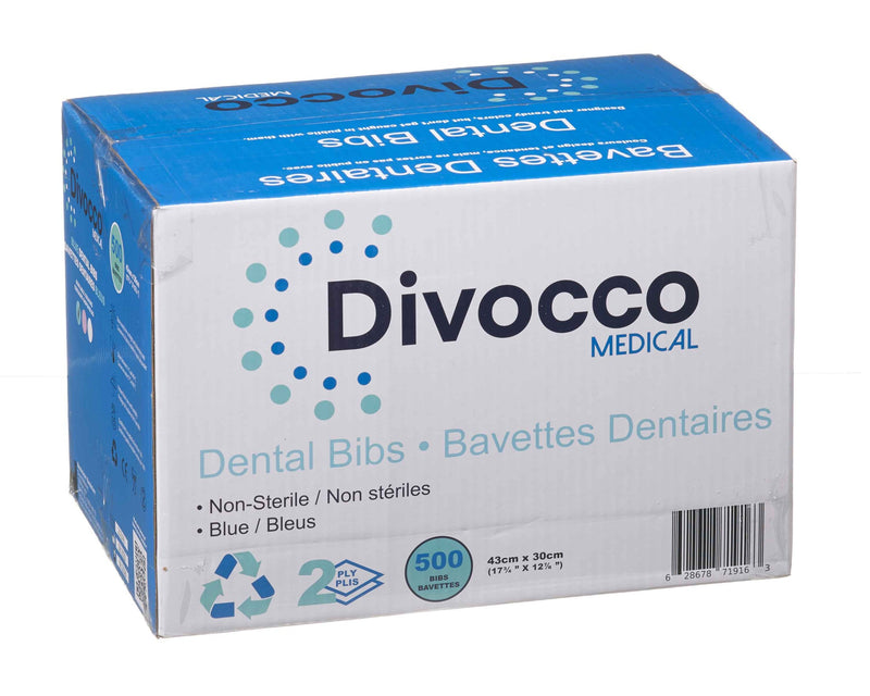 Bavettes dentaires de Divocco - Caisse de 500