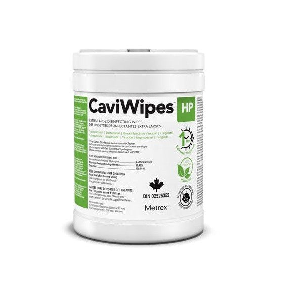 Désinfectant de surface CaviWipes™ HP 6,75 x 6po, 160 lingettes - Caisse de 12