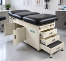 Examination table with patient footrest