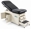 Examination table with patient footrest
