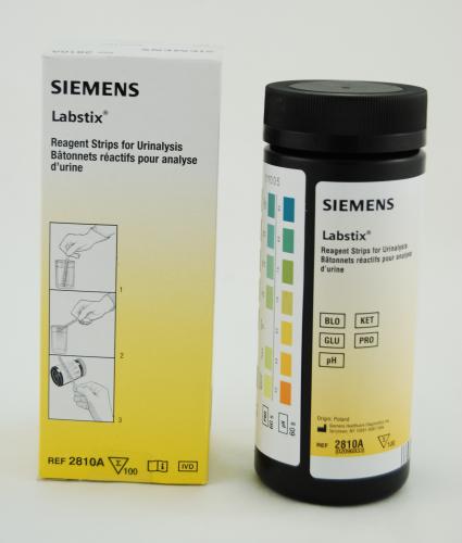 Test urine bandes LABSTIX bte/100 (ph/pro-glo/ket/gang)