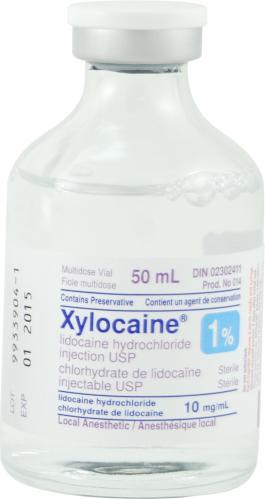 Anesthésique local xylocaine 1% injectable fiole a/cons 50ml