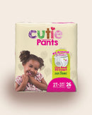 Pantalon d'entraînement Cuties® avec côtés refermables, filles, moyen 2T–3T, jusqu'à 34 lb, caisse de 104