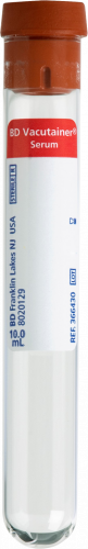 Tube BD Vacutainer® Serum, sans additif, intérieur enduit de silicone - BTE/100 CA/1000
