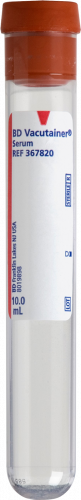 BD Vacutainer® Serum tube, coagulation activator, silicone coated interior - 16x100mm 10ml - BTE/100 CA/1000