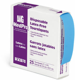 Garrots jetables sans latex, MedPro®, boîte distributrice
