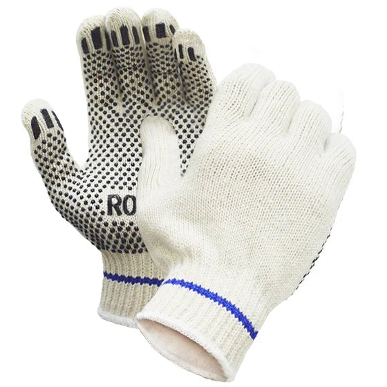 Vita™ Gants de tricot en polycoton avec picots en PVC (un coté) - Caisse de 240 pairs