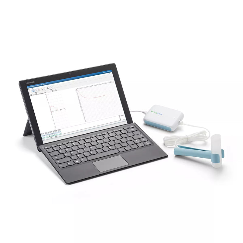 Spirométrie - Welch Allyn® Diagnostic Cardiology Suite™  avec seringue de calibrage