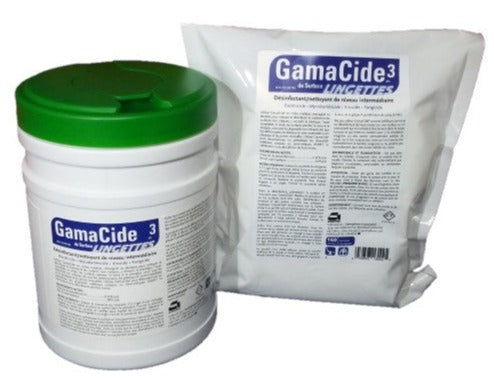 GamaCide3 - Lingettes désinfectantes pour surfaces (160 lingettes)