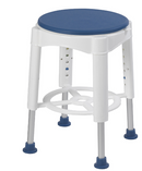 Shower stool with swivel seat