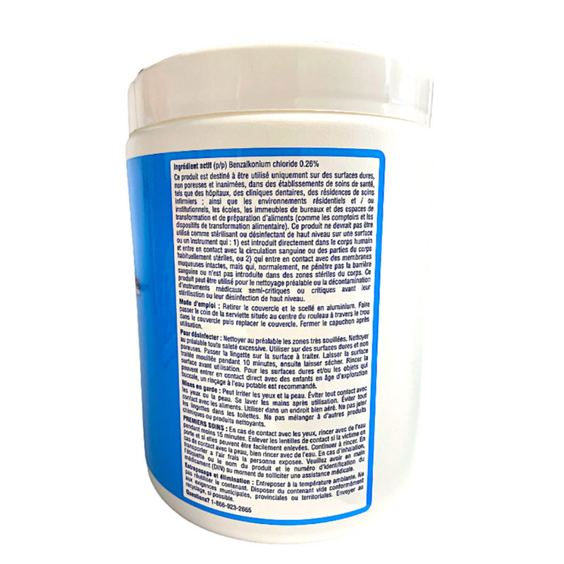Lingette désinfectante de surface Zytec chlorure de benzalkonium