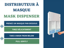 Distributeur pour masques de procédure (Distributeur sans le socle)