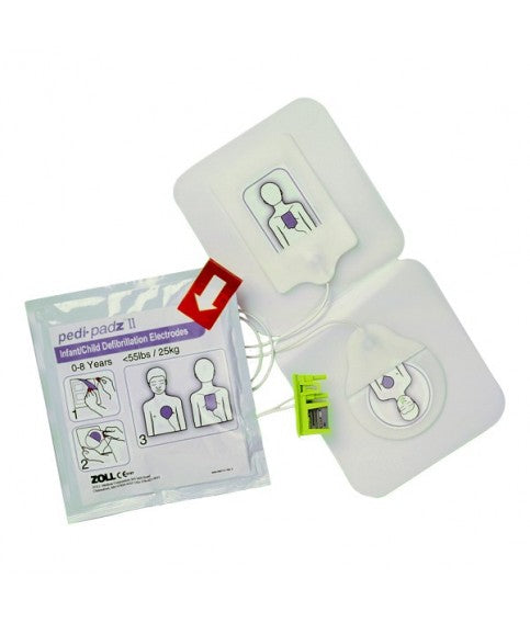 Électrodes (Pédiatriques) Multi-fonction Pedi-Padz II - AED (Défibrillateur) ZOLL AED Plus/AED Pro