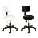 Tabouret rond pneumatique avec dossier Deluxe