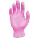 Pink Nitrile Exam Gloves, Powder Free, 3 Mils - Case of 1000