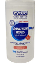 Zytec 80% Ethyl Alcohol Disinfectant Wipe